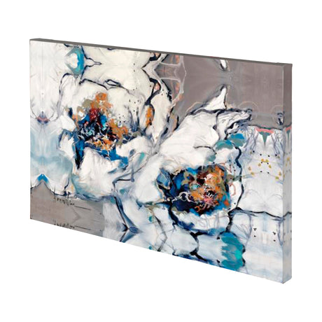 Softly Blooming by Mercana Studio a Hand Embellished Textured Canvas by Mercana at Eve Furniture