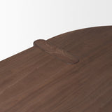 Sohan Dark Elm Wood Oval Dining Table by Mercana at Eve Furniture