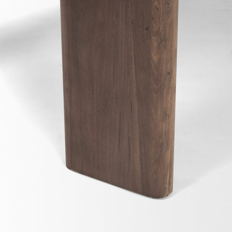 Sohan Dark Elm Wood Oval Dining Table by Mercana at Eve Furniture
