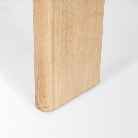 Sohan Light Brown Wood Oval Dining Table by Mercana at Eve Furniture