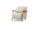 Soho 3-pieces (Sofa & Loveseat & Chair) Livingroom Set in Cream by Furnia at Eve Furniture