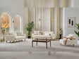 Soho 3-pieces (Sofa & Loveseat & Chair) Livingroom Set in Cream