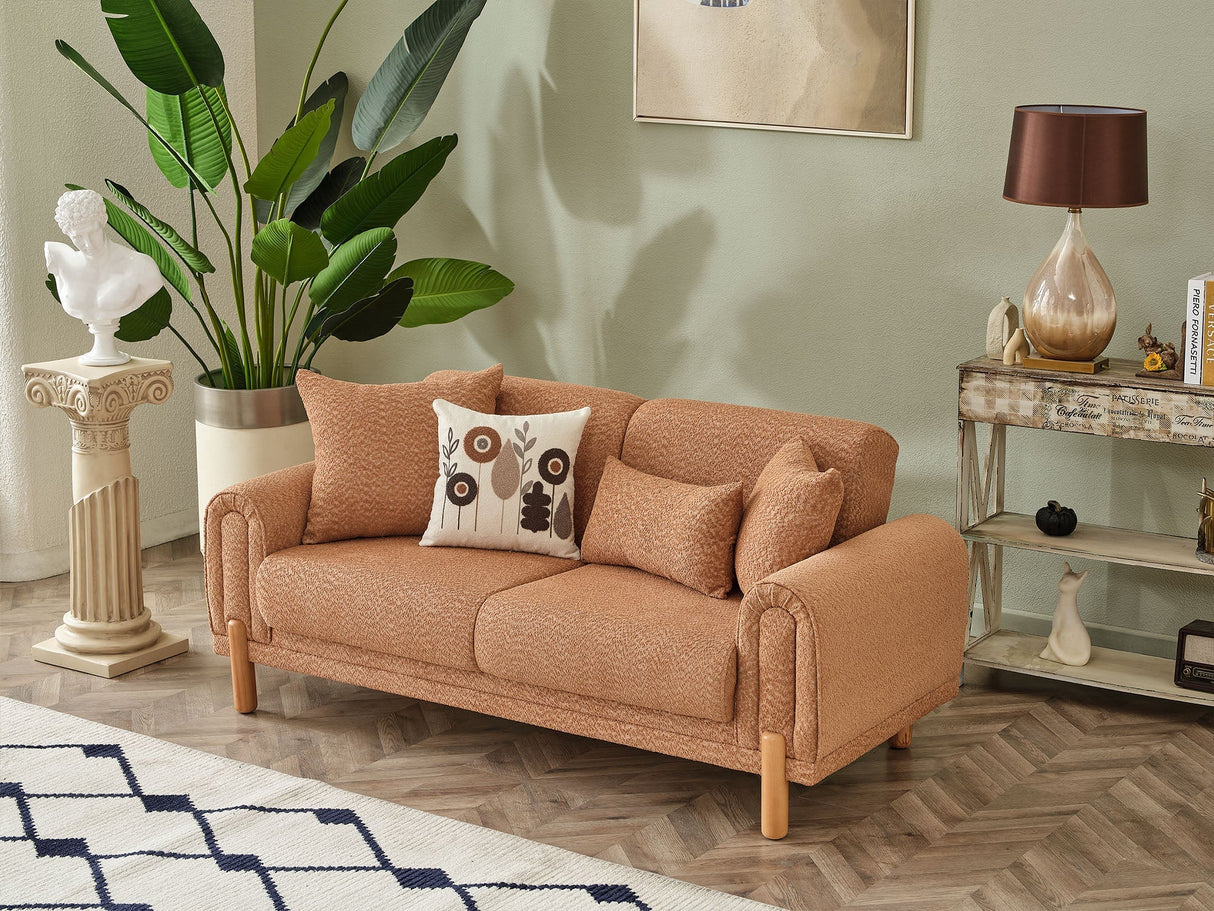 Soho 3-pieces (Sofa & Loveseat & Chair) Livingroom Set in Somon by Furnia at Eve Furniture