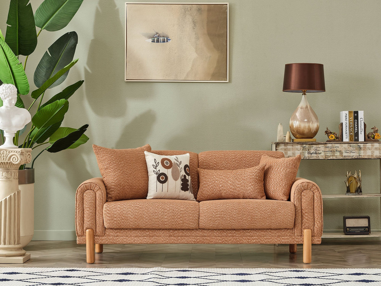 Soho 3-pieces (Sofa & Loveseat & Chair) Livingroom Set in Somon by Furnia at Eve Furniture