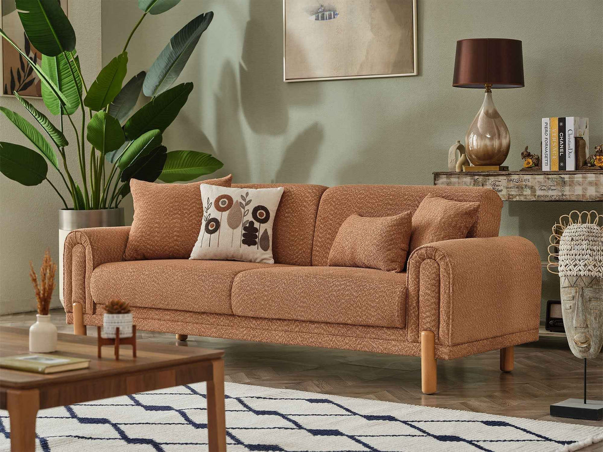 Soho 3-pieces (Sofa & Loveseat & Chair) Livingroom Set in Somon