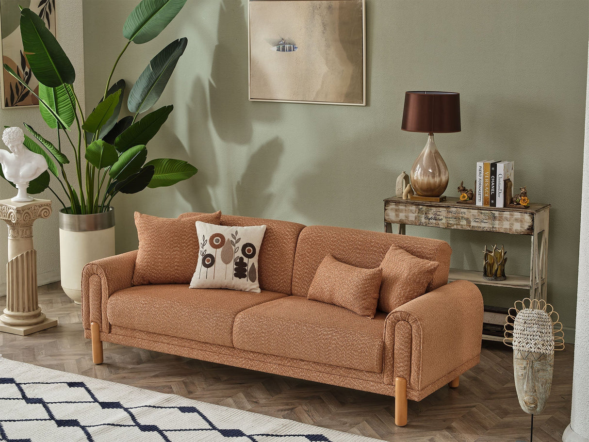 Soho 3-pieces (Sofa & Loveseat & Chair) Livingroom Set in Somon by Furnia at Eve Furniture