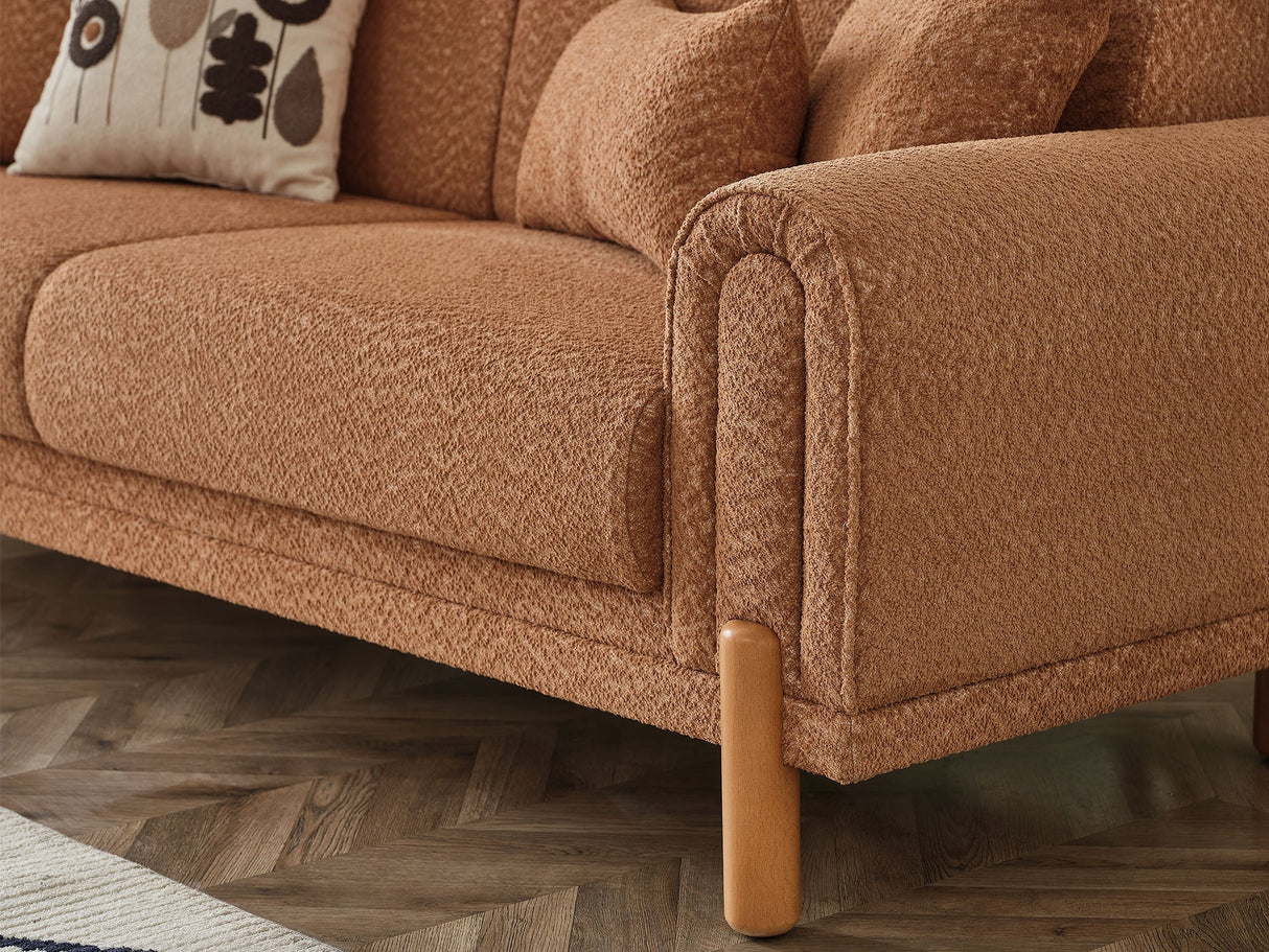 Soho 3-pieces (Sofa & Loveseat & Chair) Livingroom Set in Somon by Furnia at Eve Furniture