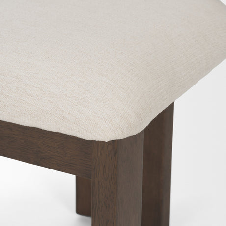 Soho Curved Open Back Cream Chenille Tripod Frame Dining Chair, Set of 2 by Mercana at Eve Furniture
