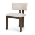 Soho Curved Open Back Cream Chenille Tripod Frame Dining Chair, Set of 2 by Mercana at Eve Furniture