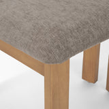 Soho Curved Open Back Gray Chenille Tripod Frame Dining Side Chair, Set of 2 by Mercana at Eve Furniture