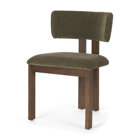 Soho Curved Open Back Olive Tripod Frame Dining Chair by Mercana at Eve Furniture