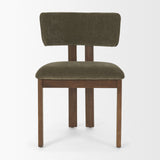 Soho Curved Open Back Olive Tripod Frame Dining Chair by Mercana at Eve Furniture