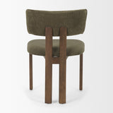 Soho Curved Open Back Olive Tripod Frame Dining Chair by Mercana at Eve Furniture