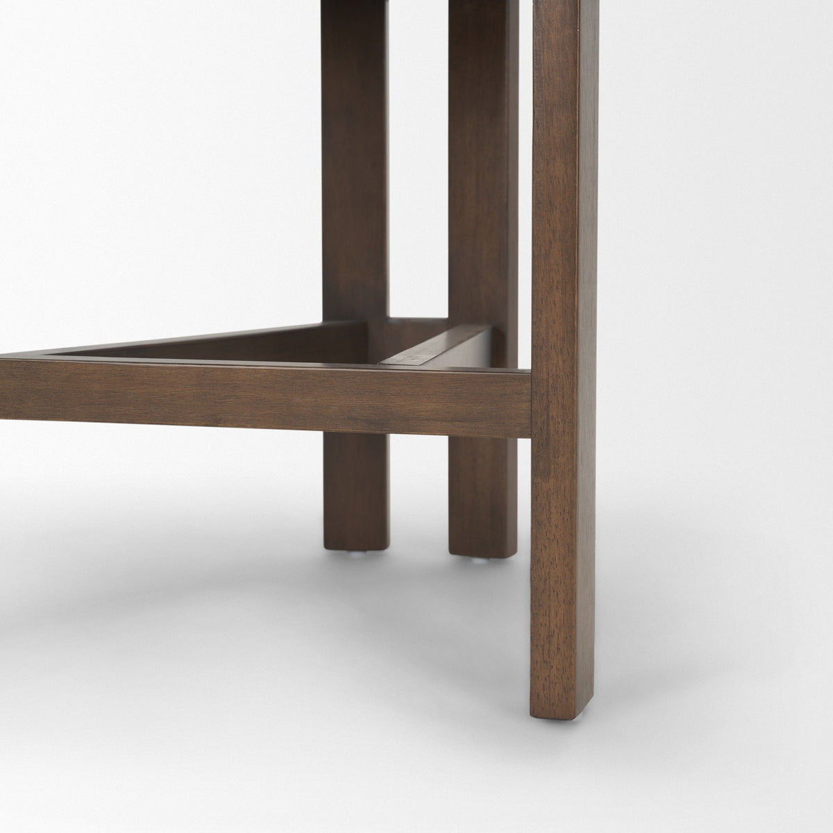 Soho Open Back 35.3in Seat Counter Stool | Olive Fabric w/ Brown Wood by Mercana at Eve Furniture