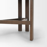 Soho Open Back 35.3in Seat Counter Stool | Olive Fabric w/ Brown Wood by Mercana at Eve Furniture