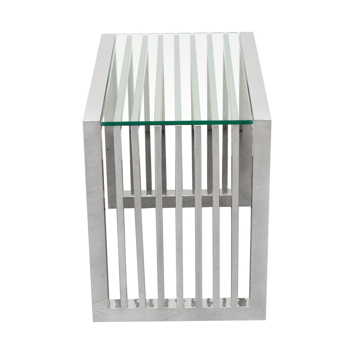SOHO Stainless Steel End Table by Diamond Sofa at Eve Furniture