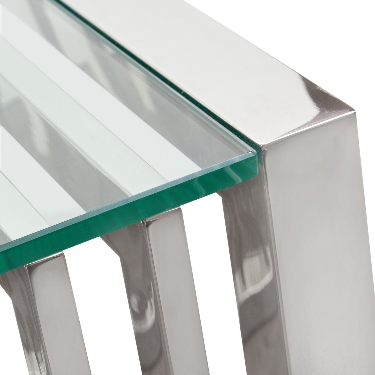 SOHO Stainless Steel End Table by Diamond Sofa at Eve Furniture