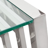 SOHO Stainless Steel End Table by Diamond Sofa at Eve Furniture