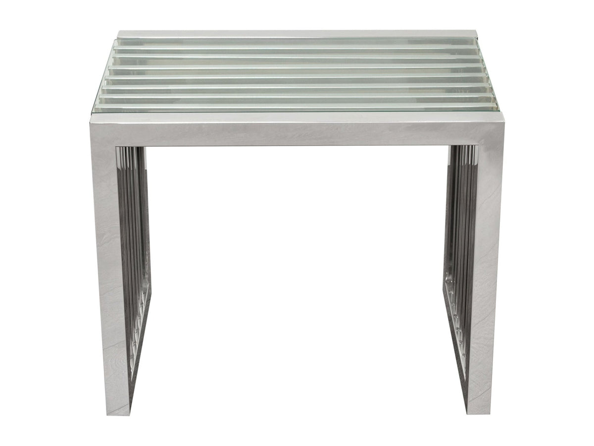 SOHO Stainless Steel End Table by Diamond Sofa at Eve Furniture