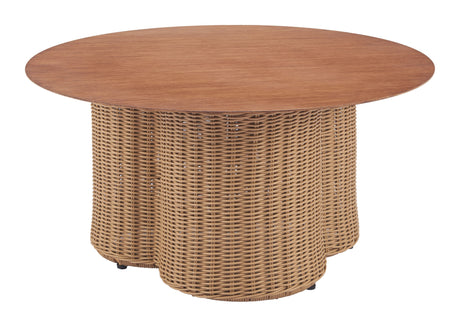 Soka Natural Outdoor Coffee Table by Zuomod at Eve Furniture