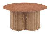 Soka Natural Outdoor Coffee Table by Zuomod at Eve Furniture