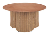 Soka Natural Outdoor Coffee Table by Zuomod at Eve Furniture