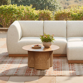 Soka Natural Outdoor Coffee Table by Zuomod at Eve Furniture