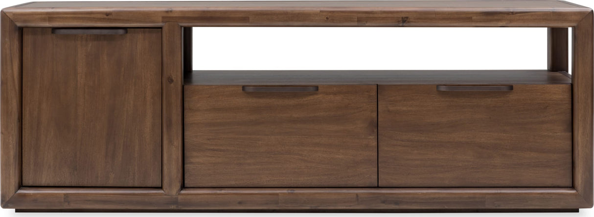 Sol Brown Spice 74" Media Console by Modus Furniture at Eve Furniture