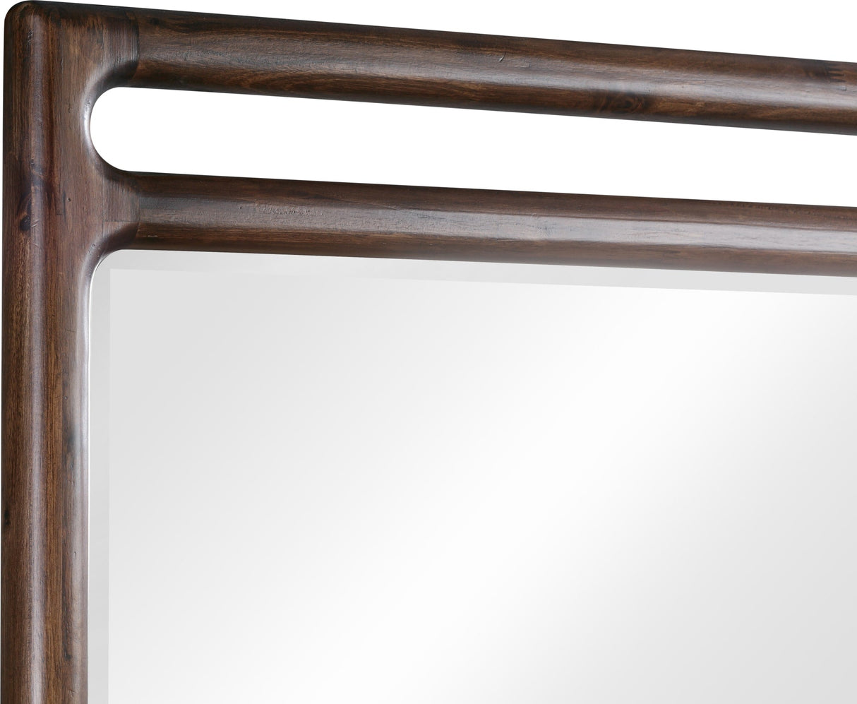 Sol Brown Spice Beveled Glass Wall or Dresser Mirror by Modus Furniture at Eve Furniture