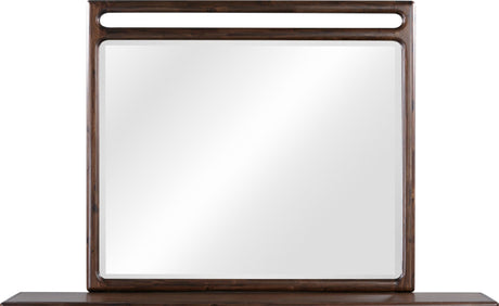 Sol Brown Spice Beveled Glass Wall or Dresser Mirror by Modus Furniture at Eve Furniture