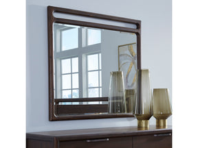 Sol Brown Spice Beveled Glass Wall or Dresser Mirror by Modus Furniture at Eve Furniture