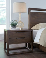 Sol Brown Spice Two Drawer USB by Modus Furniture at Eve Furniture