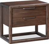 Sol Brown Spice Two Drawer USB by Modus Furniture at Eve Furniture