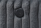 Sol Charcoal RAF Reversible Sectional by Happy Homes at Eve Furniture