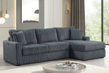 Sol Charcoal RAF Reversible Sectional by Happy Homes at Eve Furniture