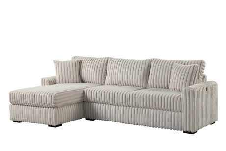 Sol Siberia Gray Reversible Sectional by Happy Homes at Eve Furniture
