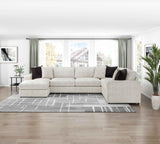 Solace Beige LAF Sectional by Homelegance at Eve Furniture