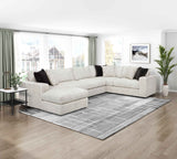 Solace Beige LAF Sectional by Homelegance at Eve Furniture