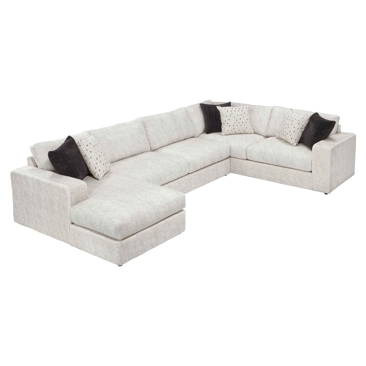 Solace Beige LAF Sectional by Homelegance at Eve Furniture