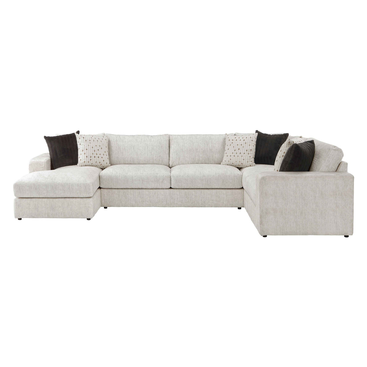 Solace Beige LAF Sectional by Homelegance at Eve Furniture