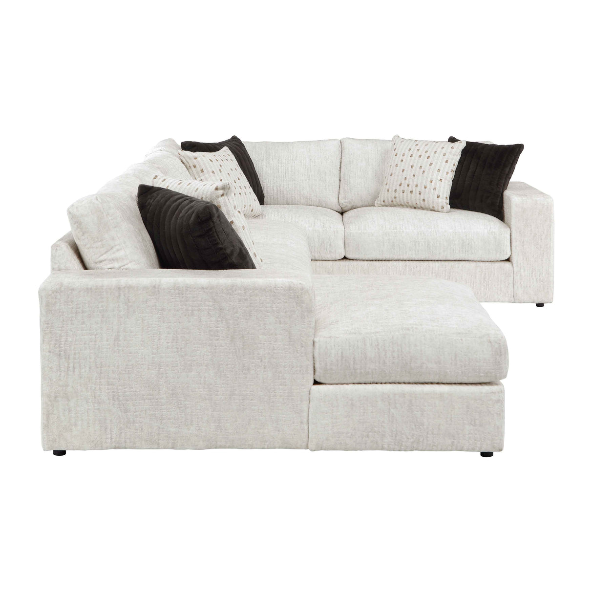Solace Beige LAF Sectional by Homelegance at Eve Furniture