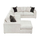 Solace Beige LAF Sectional by Homelegance at Eve Furniture