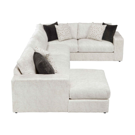 Solace Beige LAF Sectional by Homelegance at Eve Furniture