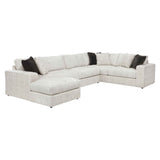 Solace Beige LAF Sectional by Homelegance at Eve Furniture