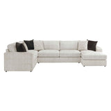 Solace Beige RAF Sectional by Homelegance at Eve Furniture