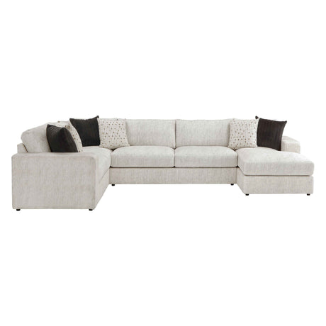 Solace Beige RAF Sectional by Homelegance at Eve Furniture