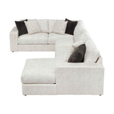 Solace Beige RAF Sectional by Homelegance at Eve Furniture