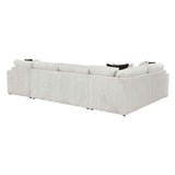 Solace Beige RAF Sectional by Homelegance at Eve Furniture