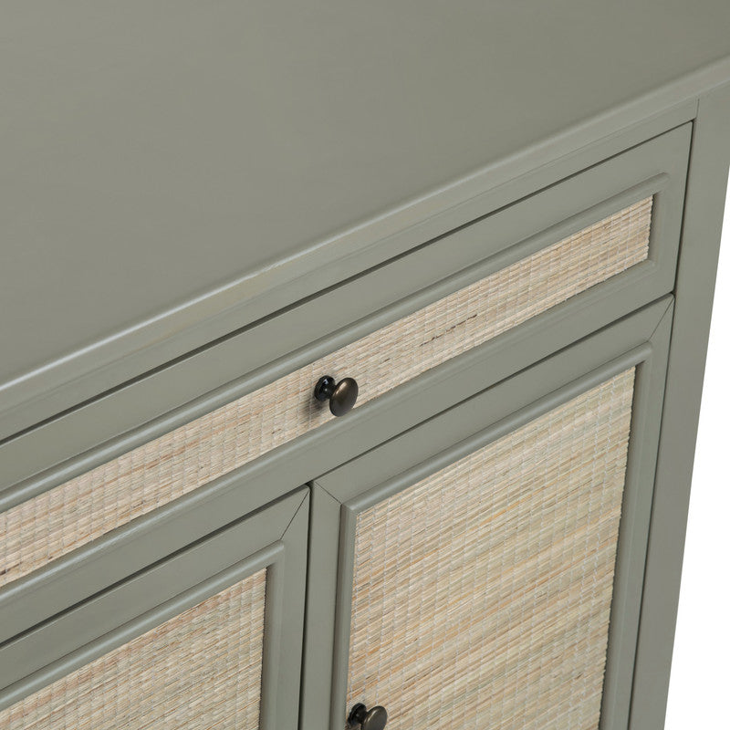 Solace Gray/Brown Two-Door Cabinet by Crestview at Eve Furniture