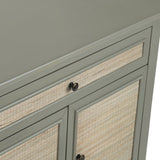 Solace Gray/Brown Two-Door Cabinet by Crestview at Eve Furniture